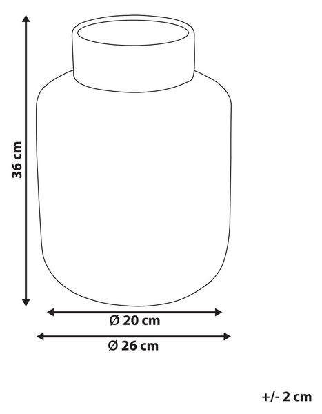 Dekor váza RENUN Kerámia 36 cm Természetes