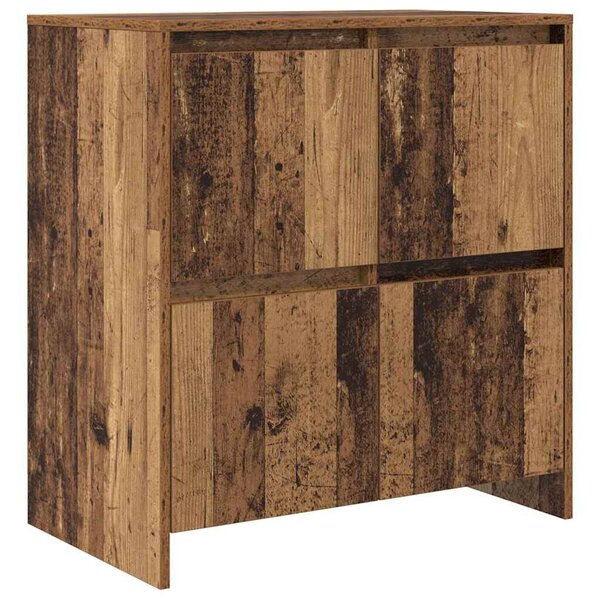 Oldalszekrények 2 pcs Régi fa 70 x 41 x 75 cm Faanyag