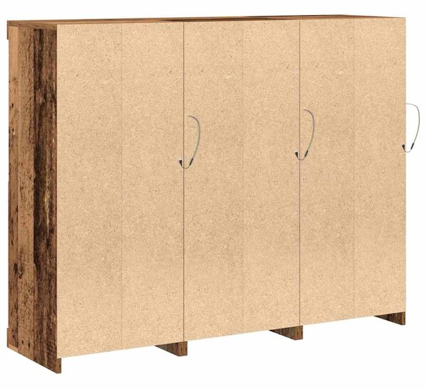 Széf 3 pcs Régi fa 123 x 37 x 100 cm Faanyag