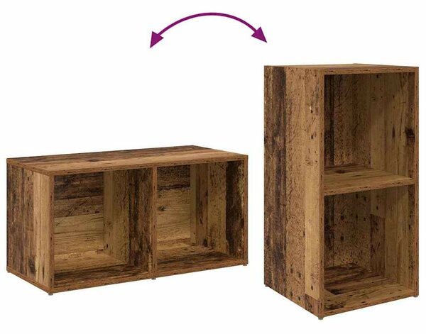 TV szekrény garnitúra 4 pcs Régi fa 37 x 35 x 72 cm Faanyag