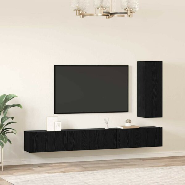 TV szekrény garnitúra 4 pcs Musta tammi 30.5 x 30 x 90 cm