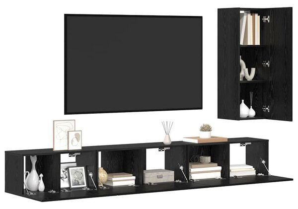 TV szekrény garnitúra 4 pcs Musta tammi 30.5 x 30 x 90 cm