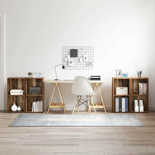 TV szekrény garnitúra 4 pcs Régi fa 37 x 35 x 72 cm Faanyag