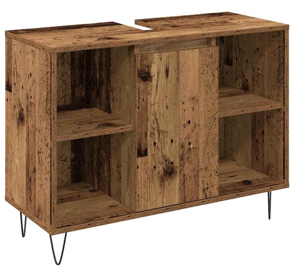 Fürdőszoba Bútor Szett 3 pcs Öreg fa 30 x 30 x 180 cm Faanyag