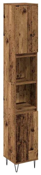 Fürdőszoba Bútor Szett 3 pcs Öreg fa 30 x 30 x 180 cm Faanyag