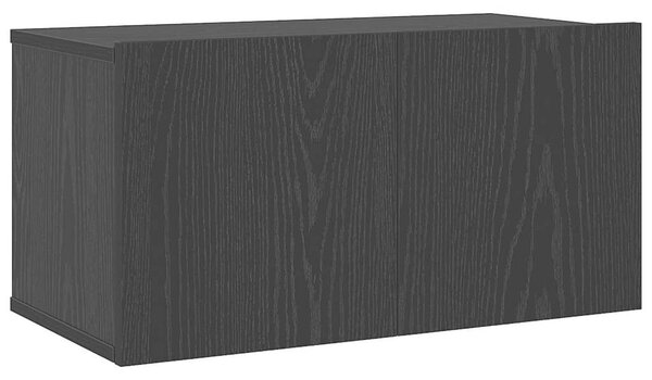 TV szekrény garnitúra 7 pcs Musta tammi 60 x 30 x 30 cm Faanyag