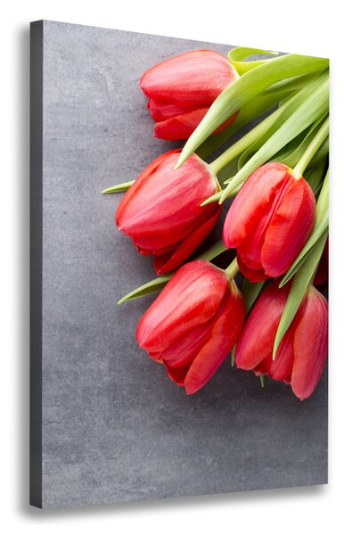 Egyedi vászonkép Piros tulipánok