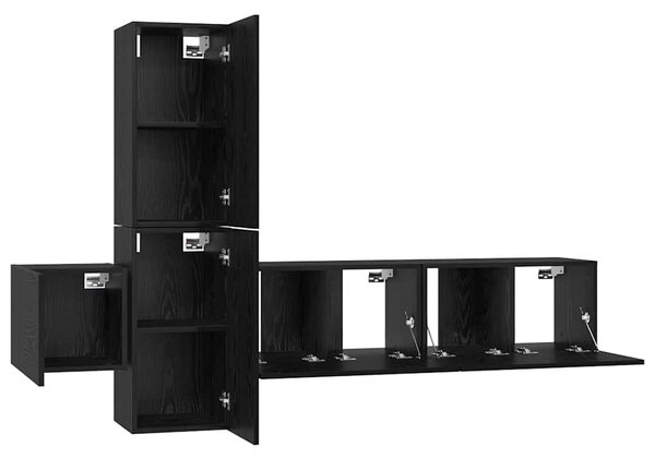 TV szekrény garnitúra 5 pcs Musta tammi 181 x 30 x 120 cm