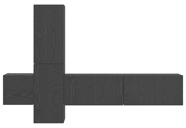 TV szekrény garnitúra 5 pcs Musta tammi 181 x 30 x 120 cm