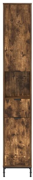 Fürdőszobai magas szekrény Füstölt tölgy 31.5 x 33 x 190 cm