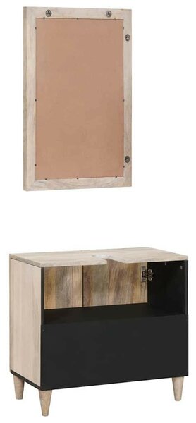 Fürdőszoba bútor szett tárolóval 2 pcs Fehér 62 x 33 x 58 cm