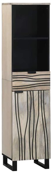 Fürdőszoba bútor szett fiókkal 3 pcs Fehér 38 x 33 x 160 cm