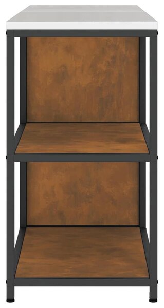 Konyhai Tároló Készlet polcokkal 2 pcs Rozsdás 180 x 50 x 92 cm