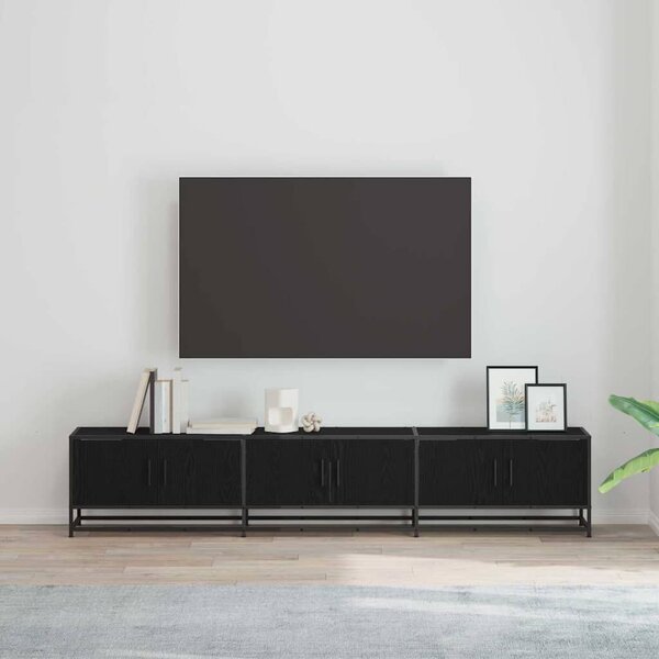 TV szekrény Musta tammi 210 x 35 x 41 cm Faanyag