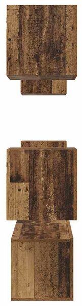 TV szekrény garnitúra 6 pcs Régi fa Közepes 120 x 30 x 30 cm