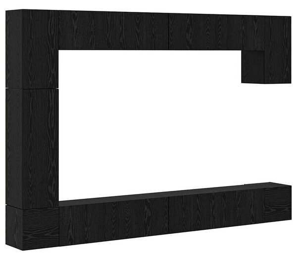 TV szekrény garnitúra 9 pcs Musta tammi 100 x 30 x 30.5 cm