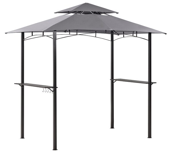 Pavilon NARO Fém 240 cm 148 cm Szürke