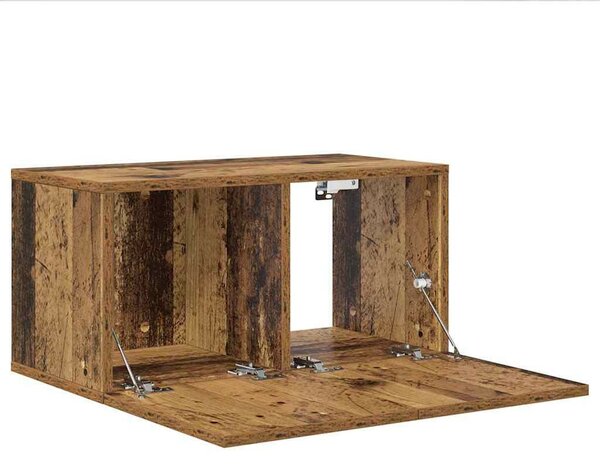 TV szekrény 3 pcs Barna 60 x 30 x 30 cm Faanyag