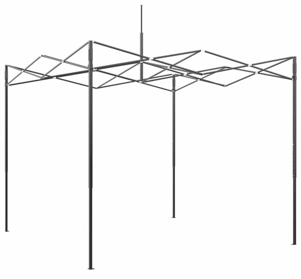 Melegház tetővel Zöld 290 x 290 x 315 cm Acél