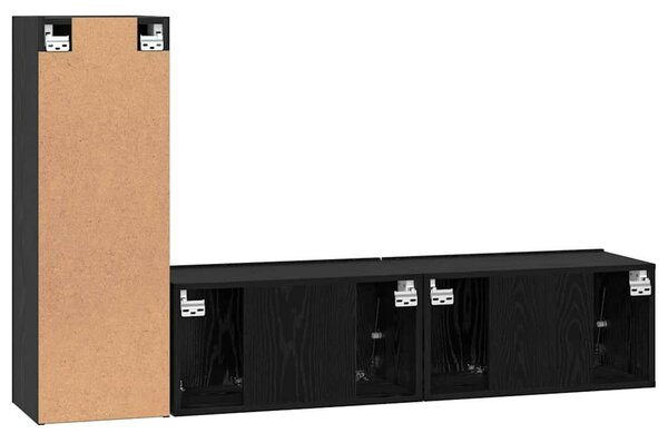 TV szekrény garnitúra 3 pcs Musta tammi 160 x 30 x 30 cm