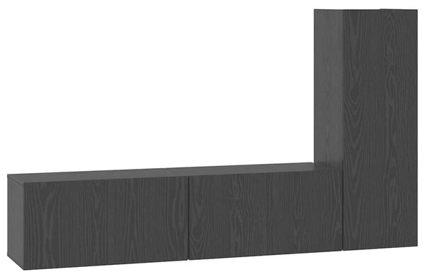 TV szekrény garnitúra 3 pcs Musta tammi 160 x 30 x 30 cm