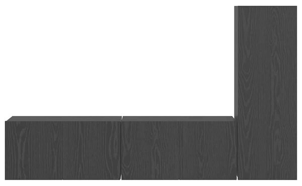 TV szekrény garnitúra 3 pcs Musta tammi 160 x 30 x 30 cm