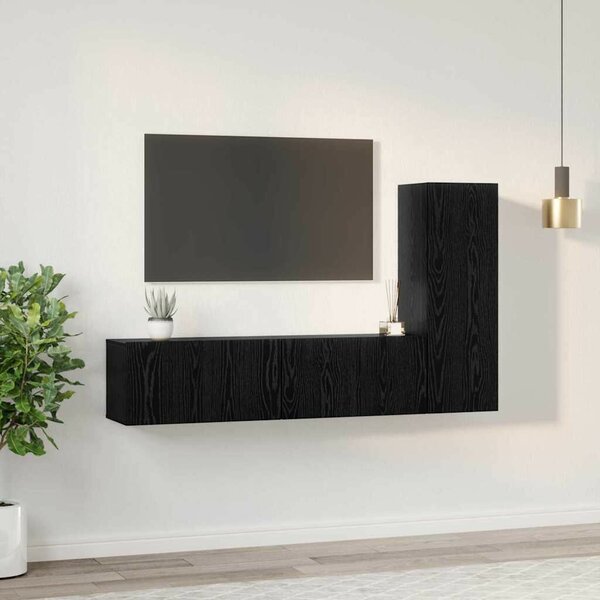 TV szekrény garnitúra 3 pcs Musta tammi 160 x 30 x 30 cm