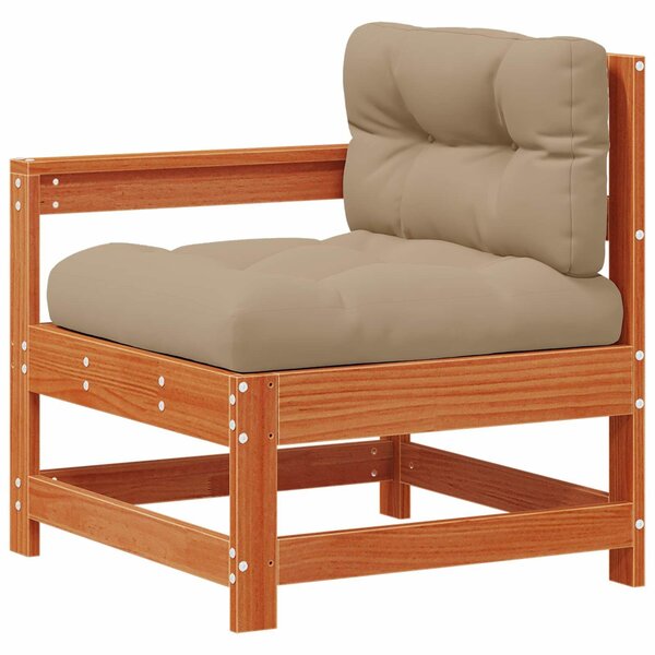 VidaXL Kerti lounge szett 6 pcs Viaszbarna Tömör Fenyőfa