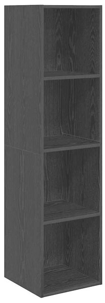 TV Szekrény Szett 2 pcs Musta tammi 37 x 37 x 142.5 cm Faanyag