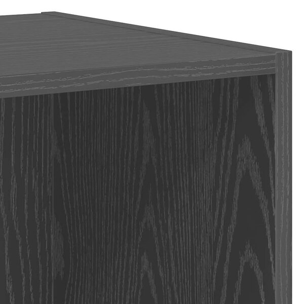 TV Szekrény Szett 2 pcs Musta tammi 37 x 37 x 142.5 cm Faanyag