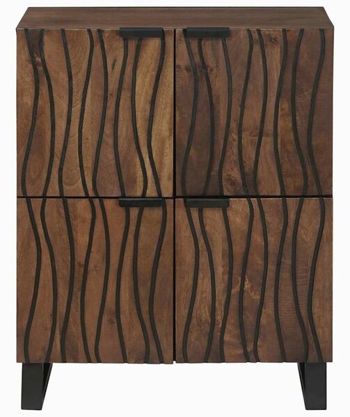 Média tárolószekrények és állványok Barna 60 x 33.5 x 75 cm