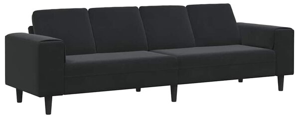 Kanapé Szett Fekete Bársony