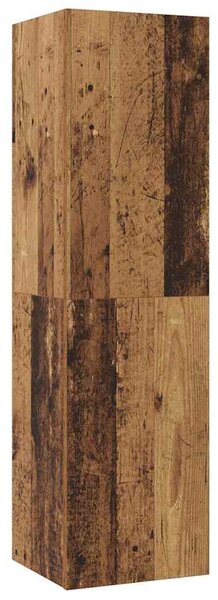 TV Szekrény Szett 4 pcs Régi fa 200 x 30 x 30 cm Faanyag