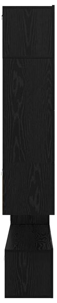 TV szekrény garnitúra 8 pcs Musta tammi 80 x 30 x 30 cm Faanyag