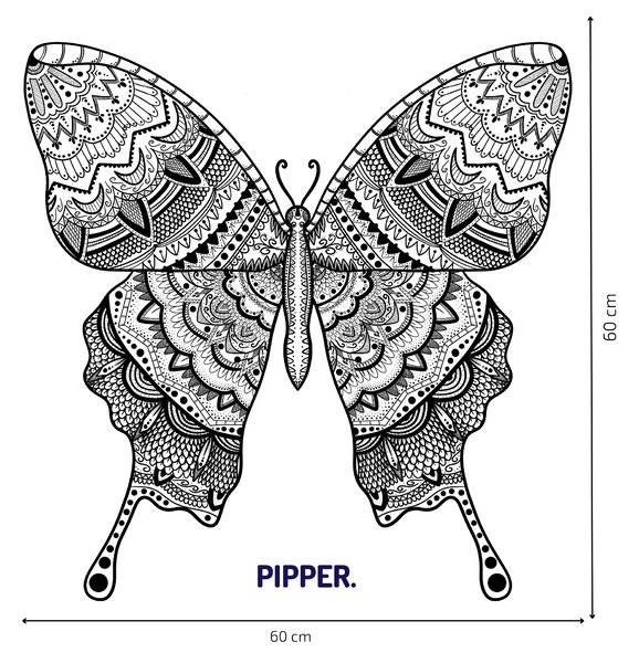 PIPPER. Falmatrica "Mandala pillangó"