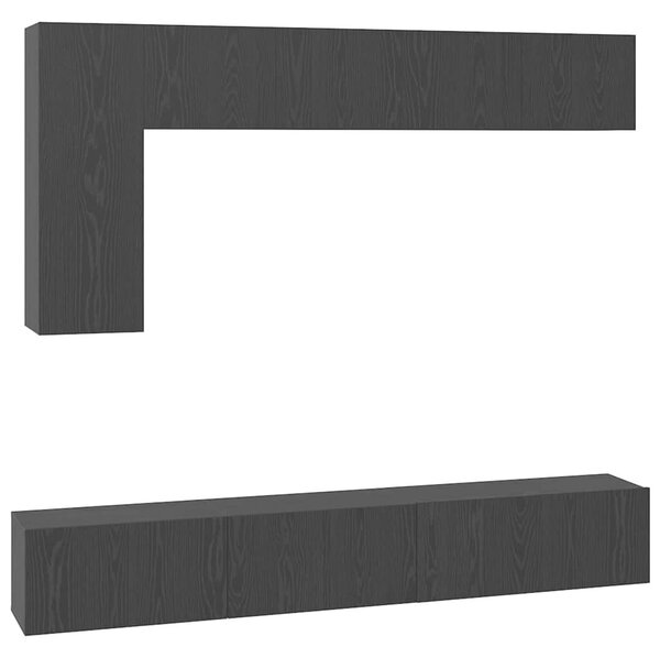 TV szekrény garnitúra 6 pcs Musta tammi 30.5 x 30 x 90 cm