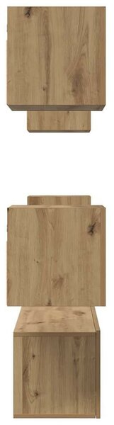 TV szekrény garnitúra 6 pcs kézműves tölgy 60 x 30 x 30 cm