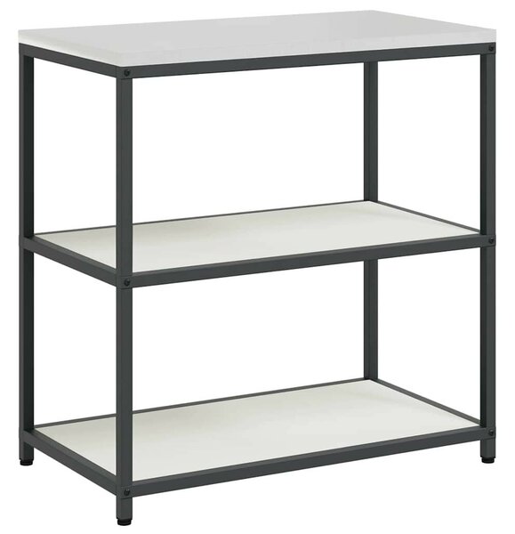 Konyhai Tároló Készlet polcokkal 2 pcs Fehér 150 x 50 x 92 cm