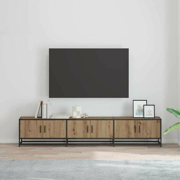 TV szekrény kézműves tölgy 210 x 35 x 41 cm Faanyag
