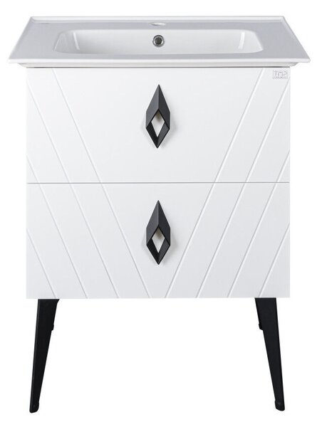 TMP KEOPS álló fürdőszobabútor - CeraStyle BLUE 70 - 42200 mosdóval - 70 x 47 cm