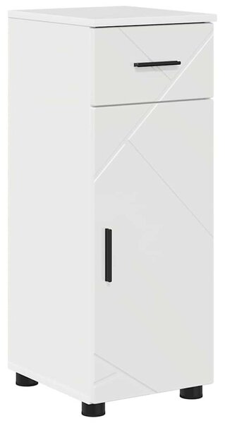Fürdőszoba bútor szett 5 pcs Magasfényű fehér 30 x 35 x 192 cm
