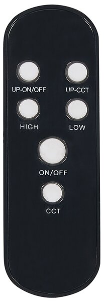 LED állólámpa ARIES Távirányítóval Dimmer funkcióval Fém Fekete