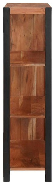 Könyvszekrény Barna, Fekete 80 x 30 x 110 cm Tömör Akácfa
