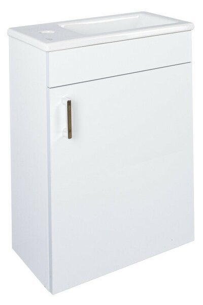 VivaStyle NIKA - fali függesztett - fürdőszobabútor CeraStyle 71100 mosdóval - JOBBOS - 42 x 24 cm