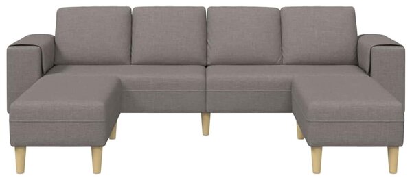 Kanapé Szett 3 pcs Tópszínű szövet