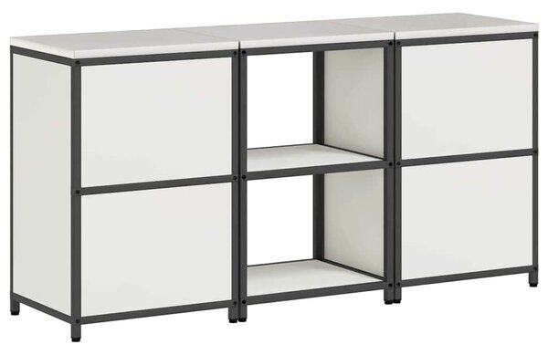 Konyhai Tároló Készlet polcokkal 3 pcs Fehér 180 x 50 x 92 cm