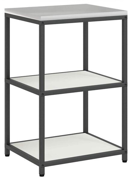 Konyhai Tároló Készlet polcokkal 3 pcs Fehér 180 x 50 x 92 cm