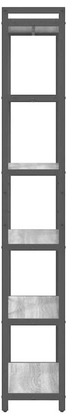 VidaXL Könyvespolc Szürke sonoma 60 x 30 x 189,5 cm Faanyag