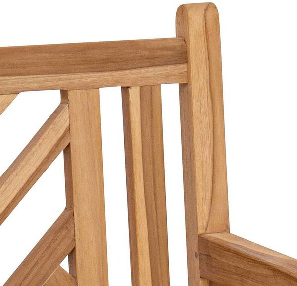 Kerti pad Barna 150 x 60 x 90 cm Tömör tíkfa