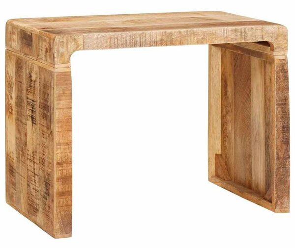 Végasztal Barna 60 x 35 x 46 cm Tömör Mangófát